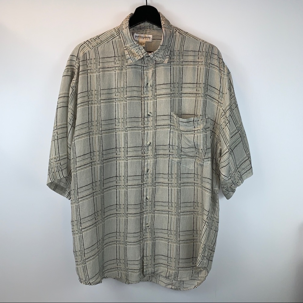 Men’s Silk Shirt  by Reunion Menswear Size Large